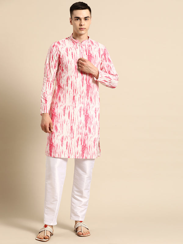 Delicate Pink Pure Cotton Contemporary Kurta Set