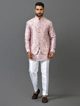 Designer Kurta Jacket Set In Lilac