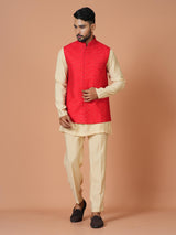 Kurta Jacket Set in Multicolour