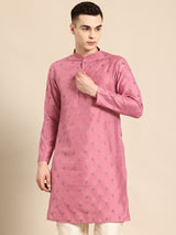 Dusty Pink Muslin Cotton Kurta Set