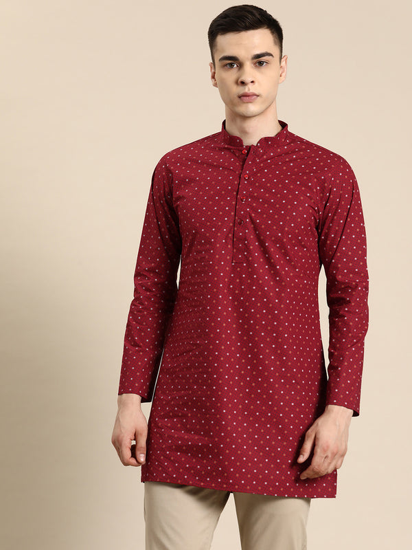 Crimson Elegance Kurta Set