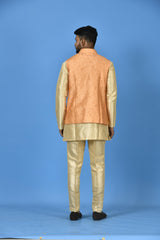 Kurta Jacket Set in Multicolour