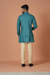 Kurta Jacket Set in Multicolour