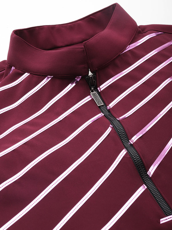 Maroon Viscose Rayon Kurta Set