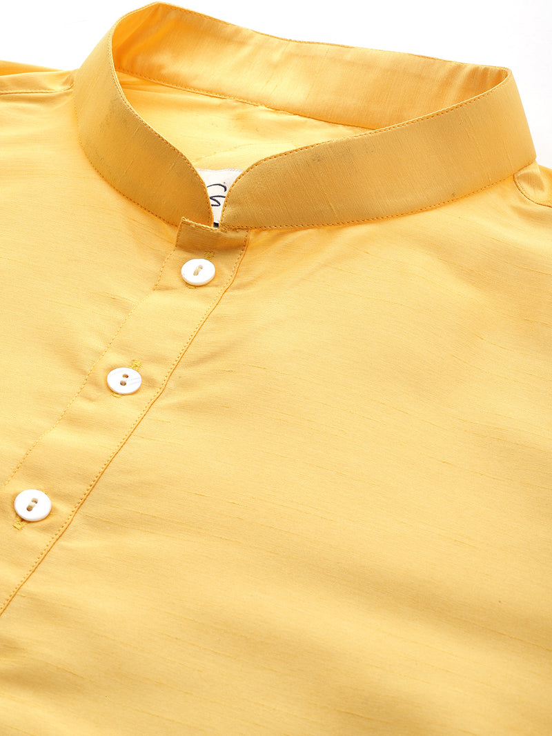 Sunlit Yellow Ethnic Nehru Jacket Set