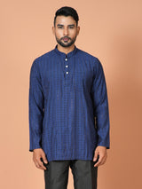 Short Kurta With Pant in Blue Colour