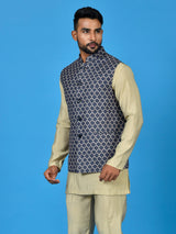 Designer Kurta Jacket Set In Multicolor