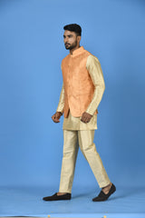 Kurta Jacket Set in Multicolour