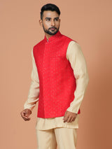 Kurta Jacket Set in Multicolour