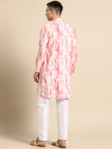 Delicate Pink Pure Cotton Contemporary Kurta Set