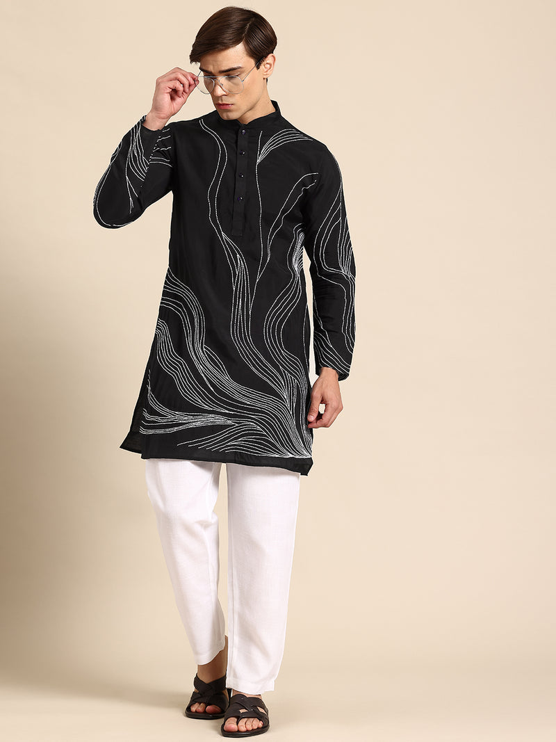 Sophisticated Silk Crepe Kurta Set