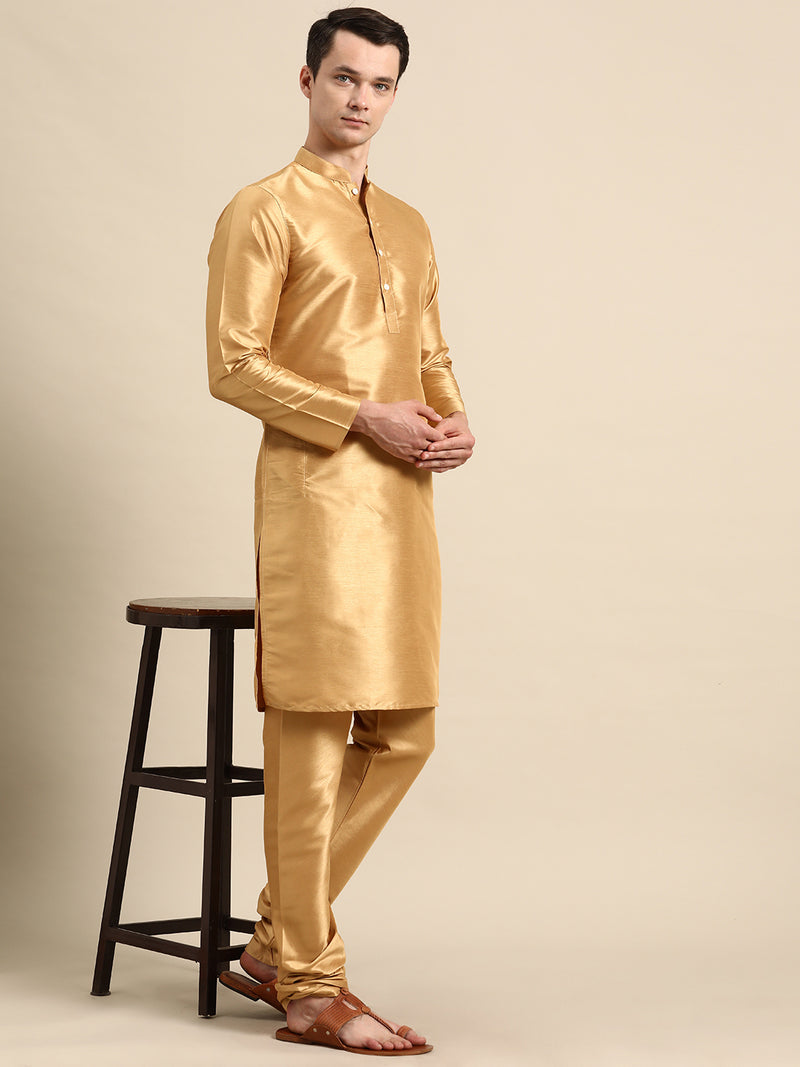 Golden Silk Regal Kurta Set