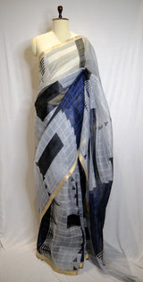 Designer Saree In Grey Color
