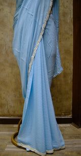 Designer saree In Blue Color