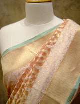 Designer Saree In Orange Color