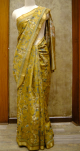 Designer Saree in Green Color
