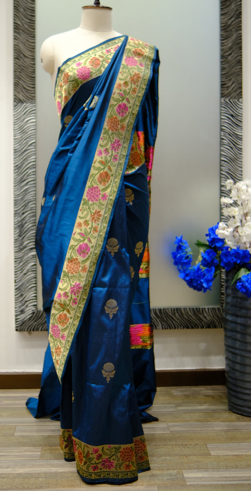 Designer Saree in Blue Color