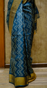 Designer Saree In Blue Color