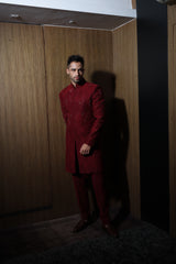 Peach Glimmer Sherwani