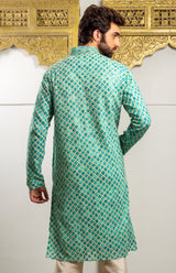 Firoza  Color Printed  Kurta.