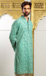 Firoza  Color Printed  Kurta.