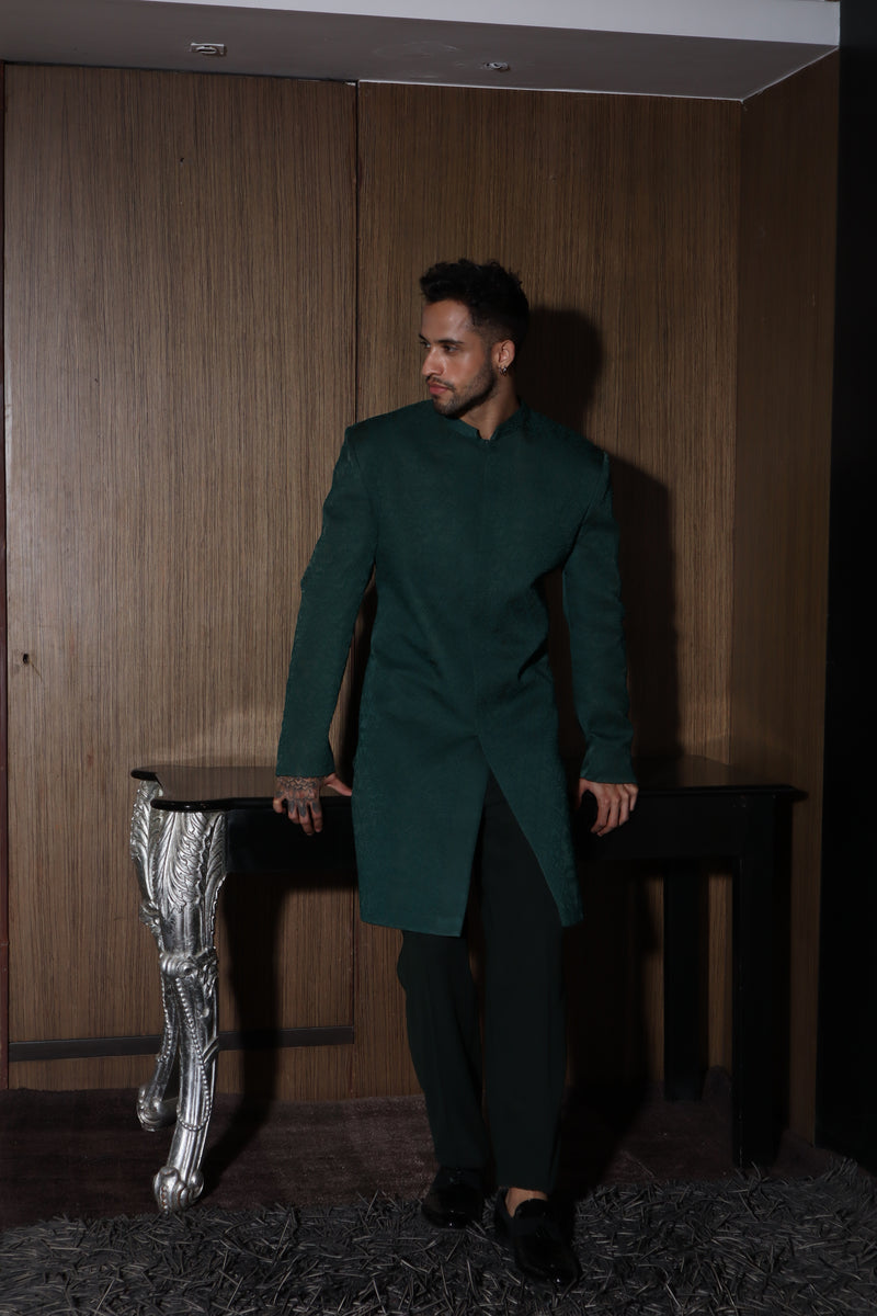 Teal Splendour Sherwani