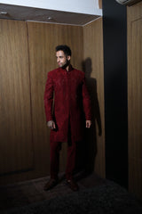 Peach Glimmer Sherwani