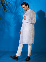 Elegant White Cotton Kurta