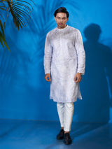 Elegant White Cotton Kurta