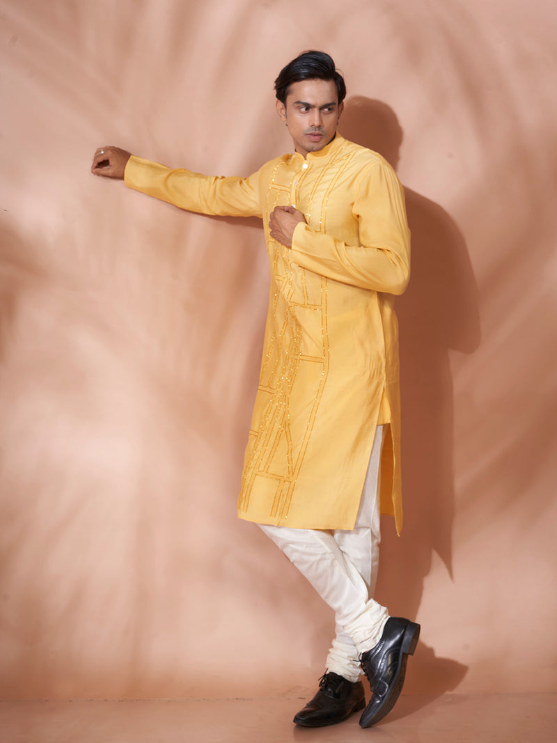 Sunny Yellow Cotton Kurta Set