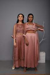 Designer Top Botton  and Cover Up in Satin