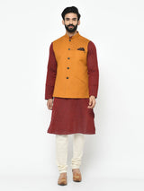 Mustard Yellow pintuck Stylish Kurta