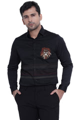 Men's Shirt In Black Color