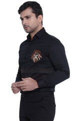 Men's Shirt In Black Color
