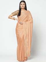 Shop Georgette Saree In Beige Colour For Party Wear which is Saree online at Sasya At
