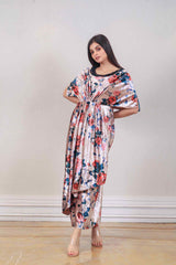 Designer Beige colour Gown sasyafashion