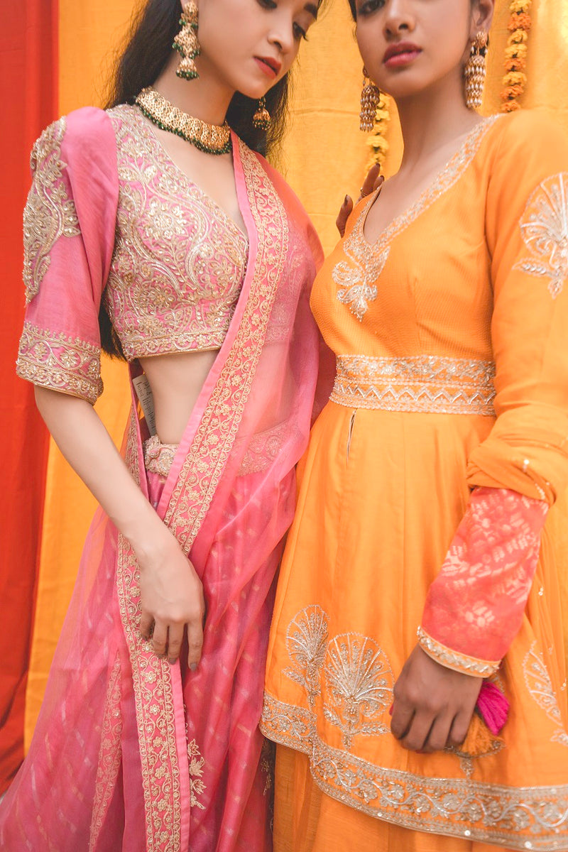 Wedding Wear Lehenga In Pink Color