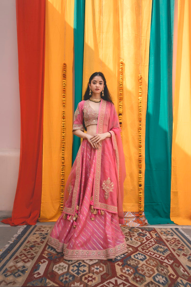 Our client is an absolute stunner in her blush pink lehenga designed for  her… | Wedding dresses men indian, Indian wedding reception outfits, Indian  wedding outfits