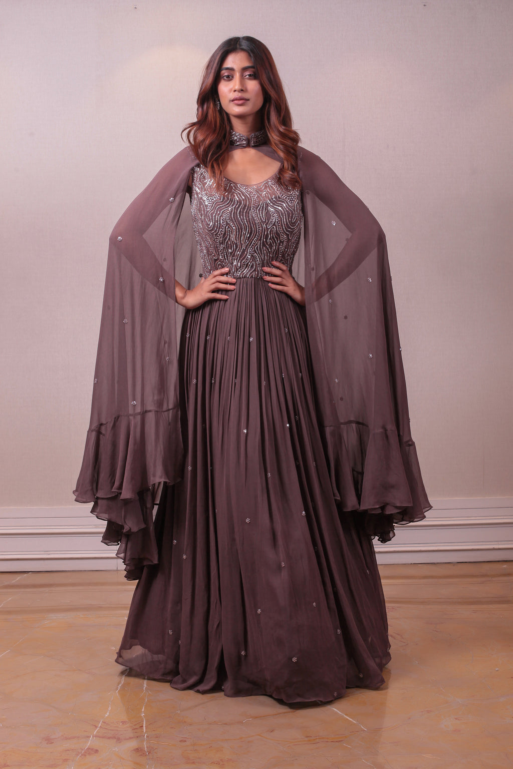 Velvet Dress with Gemstone Details - Burgundy Velvet Dress – Blini Fashion  House