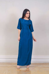 Designer Blue colour Dress sasyafashion