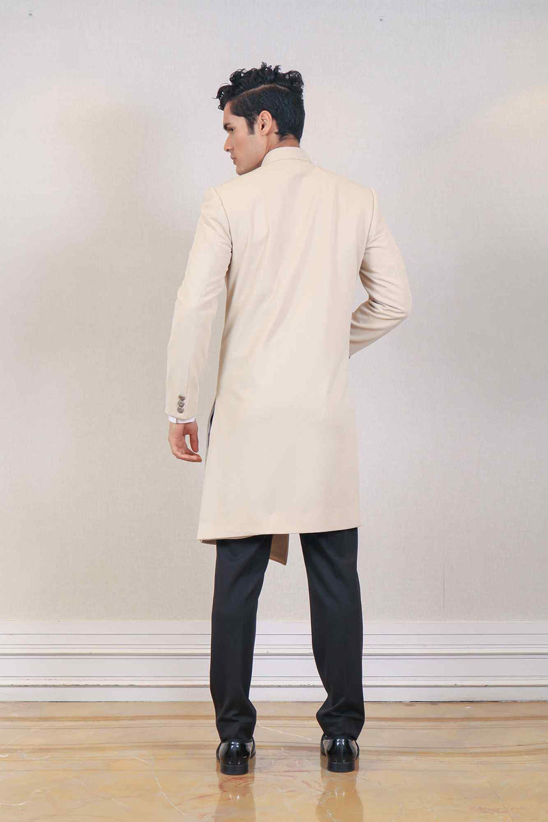 Indo Western For Men In Beige Colour sasyafashion