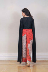 Designer Black and orange colour Jumpsuit sasyafashion