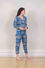 Designer Blue colour jumpsuit sasyafashion