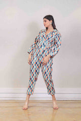 Designer Multicolour colour jumpsuit sasyafashion