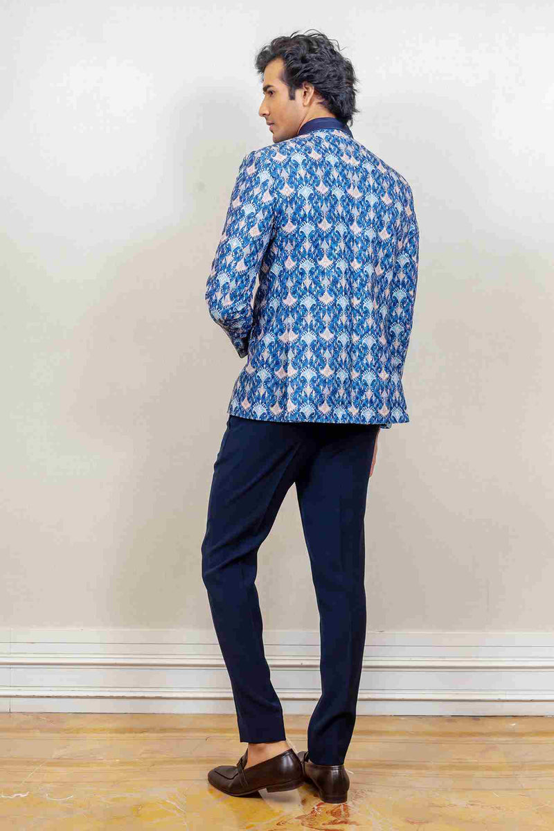 Indo Western For Men In Blue Colour sasyafashion