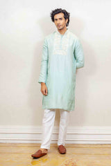 Kurta Set For Men In Blue  Colour sasyafashion