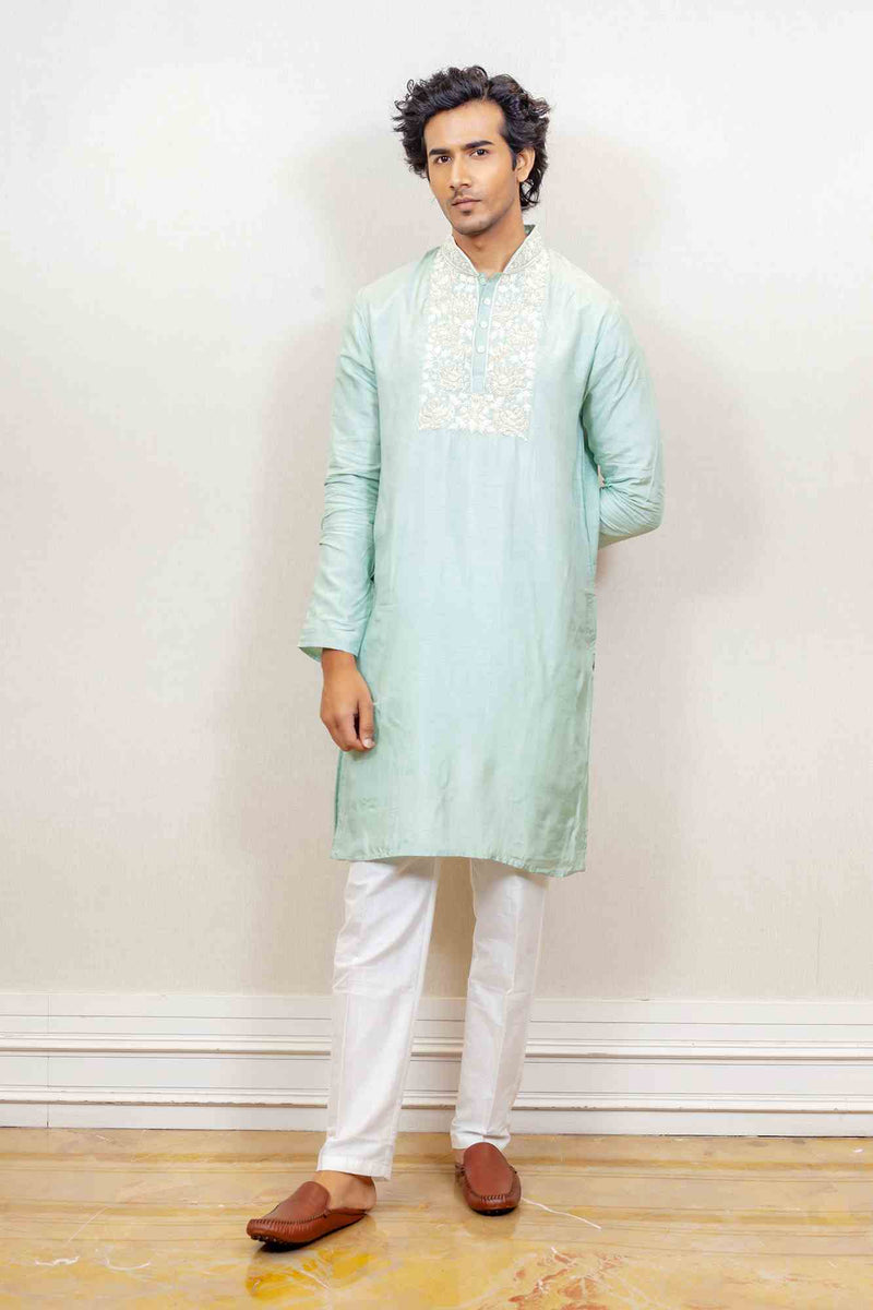 Kurta Set For Men In Blue  Colour sasyafashion