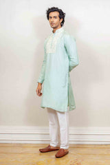 Kurta Set For Men In Blue  Colour sasyafashion