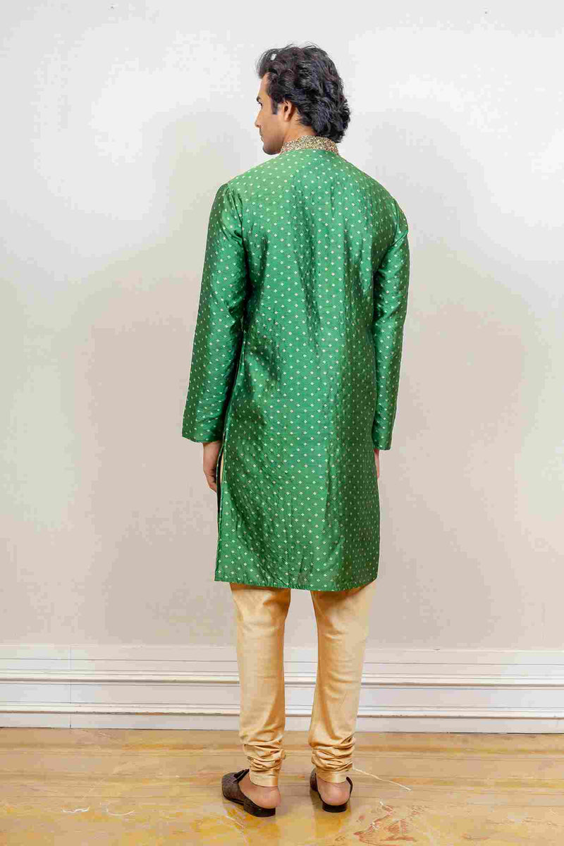 Kurta Set For Men In Green Colour sasyafashion