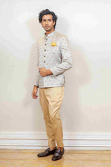 Indo Western For Men In Grey Colour sasyafashion